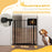 Extra Wide Dog Safety Gate, with Door Pressure, for Doorways, Hallways, Staircases - Black