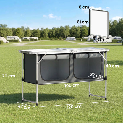 Camping Cupboards Folding Portable with Storage
