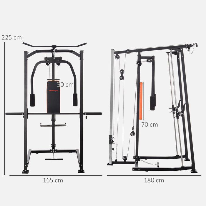 Multi-Gym Smith Machine Power Cage for Home Gym Weight Lifting