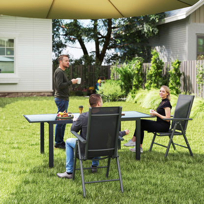 2PCS Folding Chair w/ Breathable Mesh Back and Seat, Dark Grey