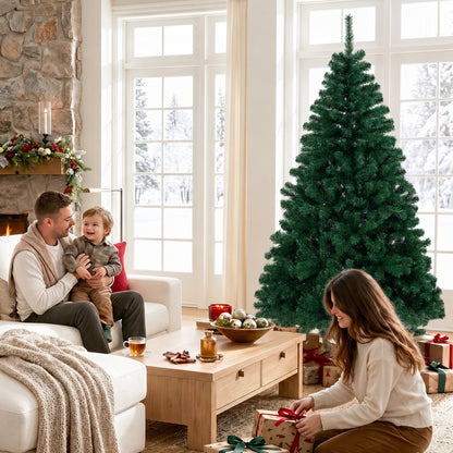 Artificial Christmas Tree with Hinged Design, 180cm Fir Tree