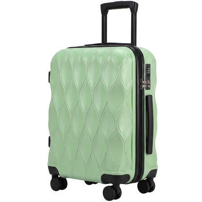 20Inch Suitcase Hard Shell Carry On Luggage with TSA Lock, Green