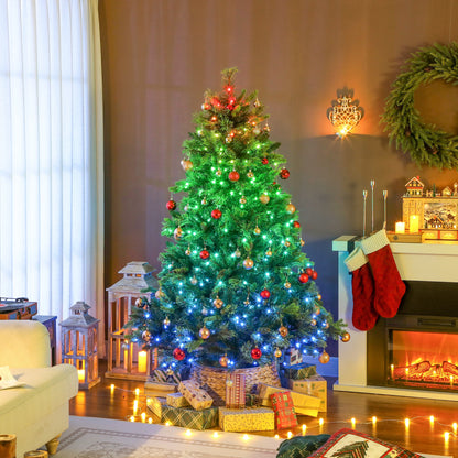 180cm Christmas Tree with Colourful DIY LEDs, Remote, Carolina Pine