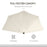 3 m Half Round Umbrella Parasol-White