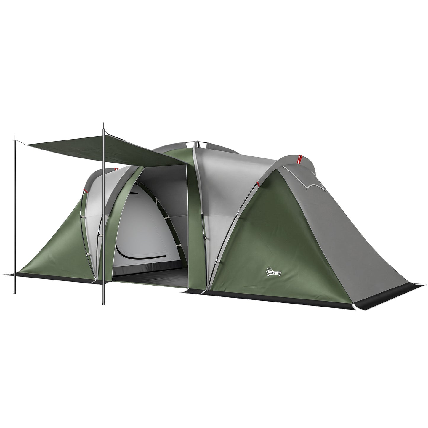 Family Camping Tent 3000mm Waterproof 8-12 Person Green