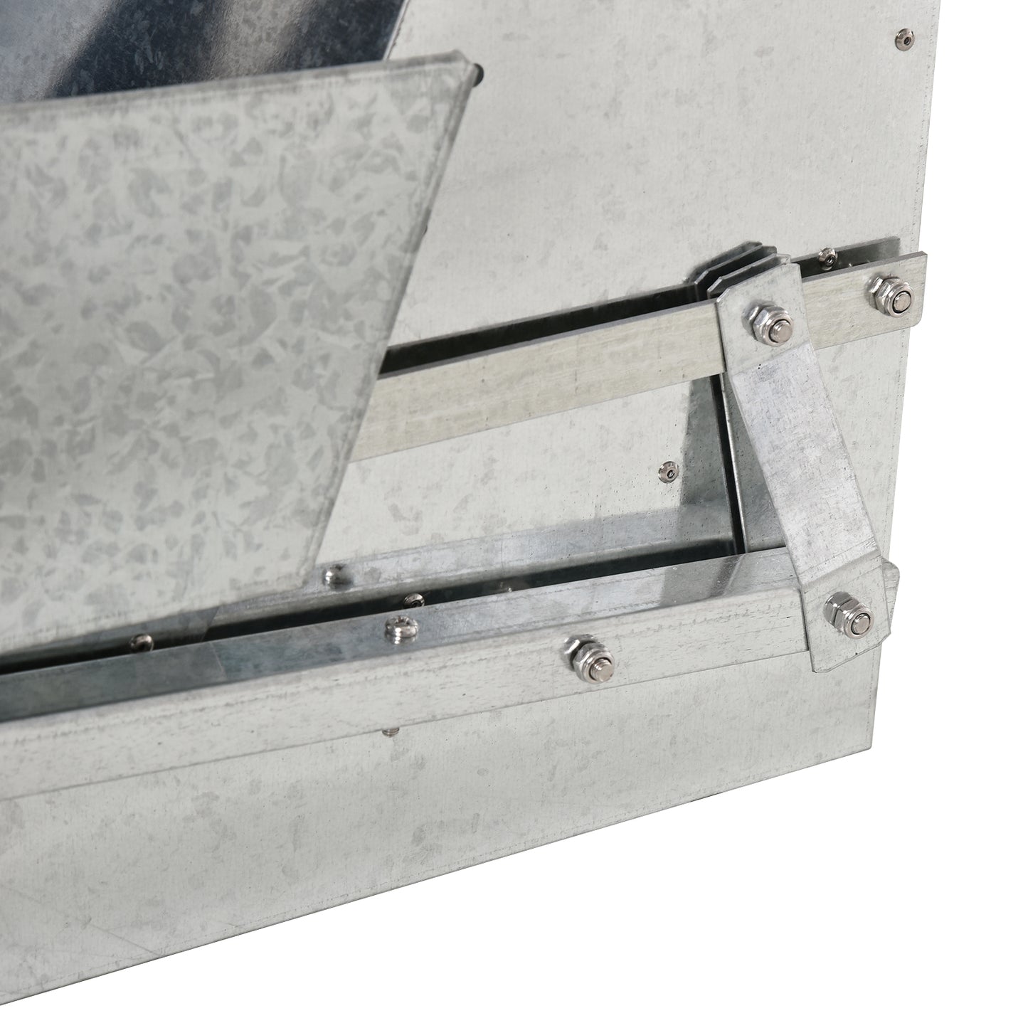 11.5KG Automatic Chicken Poultry Feeder Rat Proof Treadle Self Opening with Galvanized Steel and Aluminium