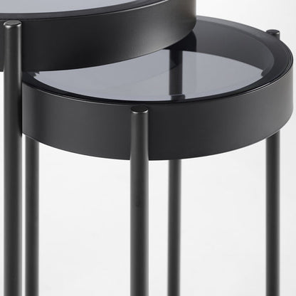 Orion Black Nesting Side Tables