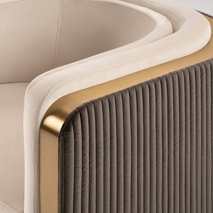 Ozman Lounge Chair - Chalk/Mink