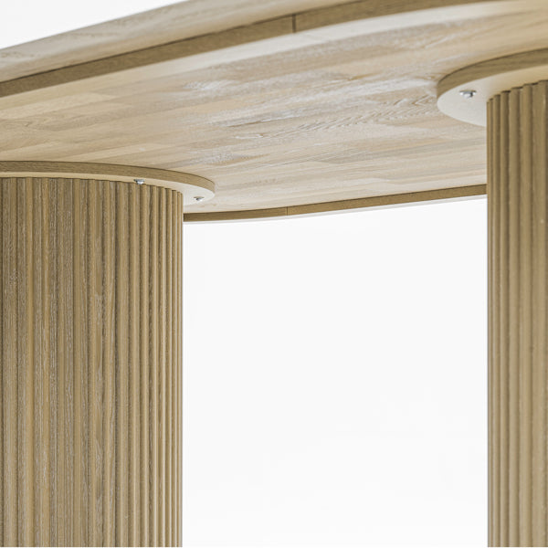 Ophelia Washed Grey Oak Dining Table