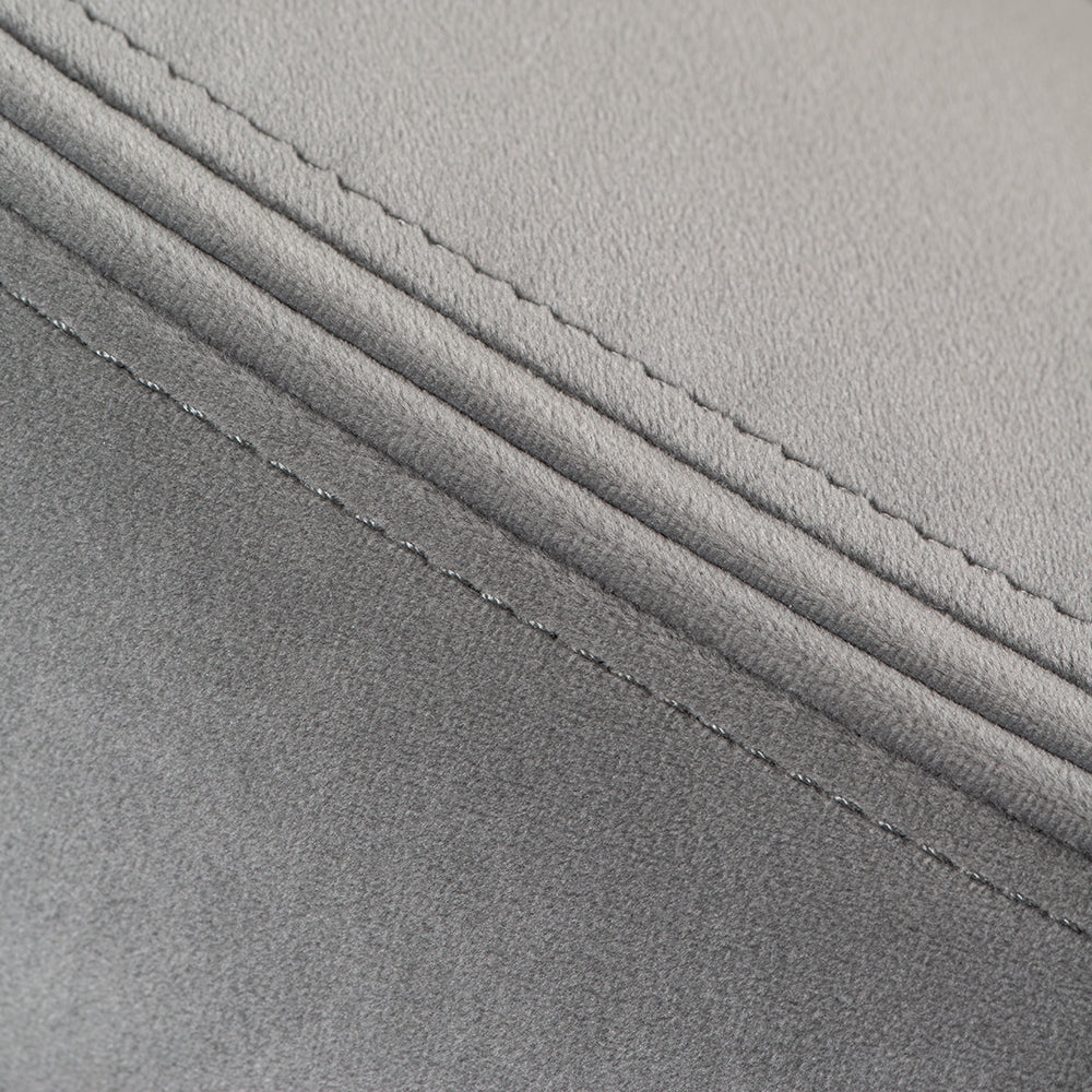 Equinox Six Seat Sofa – Dove Grey – Polished Chrome Base