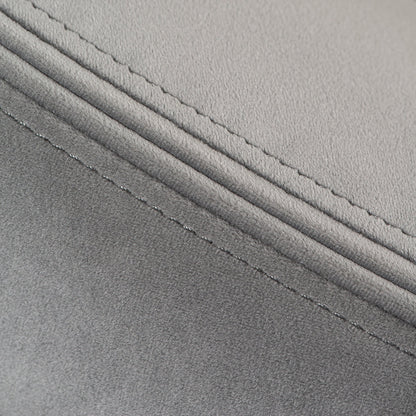 Equinox Six Seat Sofa – Dove Grey – Polished Chrome Base