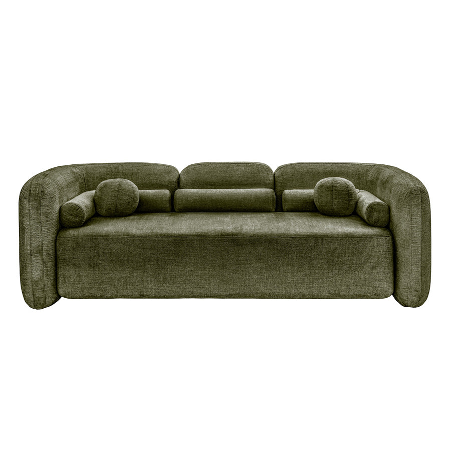 Munich Three Seat Sofa - Forest Green
