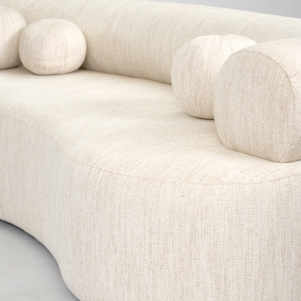 Rolls Three Seat Sofa Natural Linen
