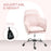 Office Chair, Swivel Desk Chair w/ Adjustable Height, Pink