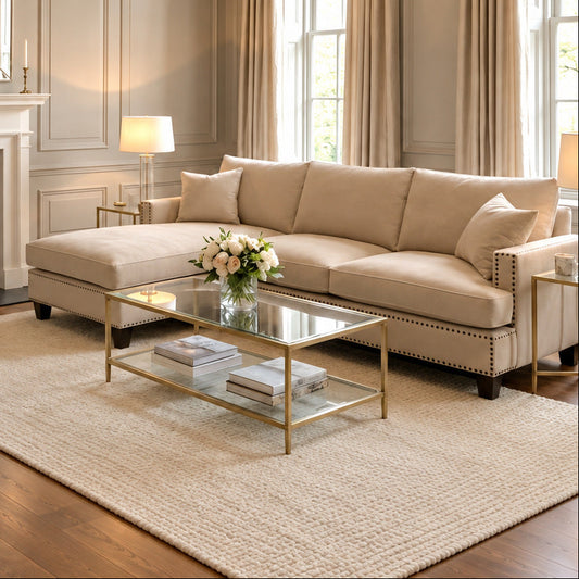 Brunswick Universal Corner Sofa – Taupe