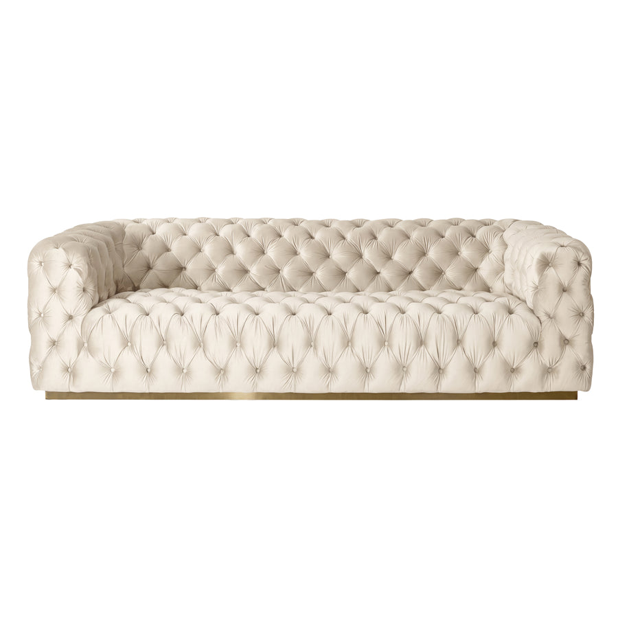 Frankfurt Three Seat Sofa - Chalk