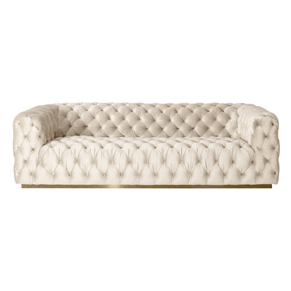 Frankfurt Three Seat Sofa - Chalk