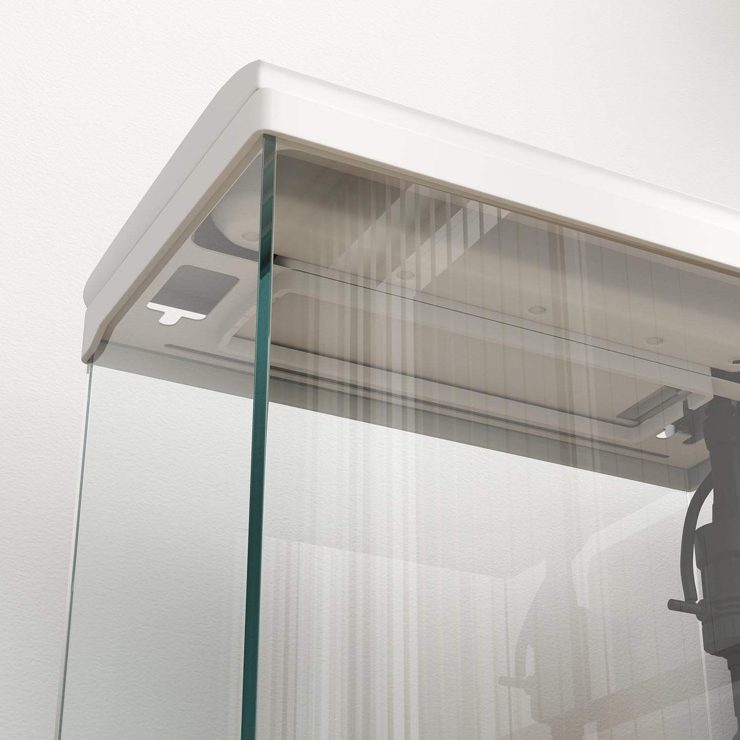 27L Fish Tank, Glass Aquarium with Filter System, LED Light, Water Pump, Fish Tank Starter Kits for Betta, Goldfish, Shrimps, Cold Water Fish, White