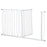 Dog Gate Extra Wide Stairway Gate for Pet with Door, 76H x 75-145Wcm, White