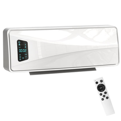 2000W Ceramic Electric Heater with Fan, Wall Heater, White