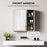 Bathroom Cabinet Wall Mounted Mirror Storage with Shelves Natural