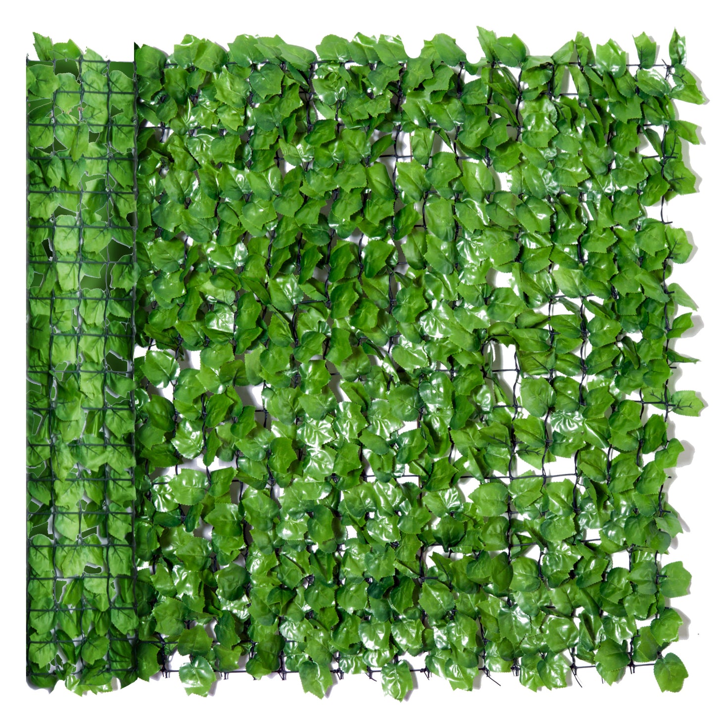 Decorative Trellis with Artificial Leaves, 3 x 1m, Ivy Leaves