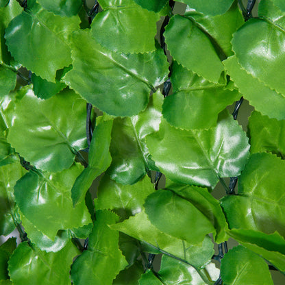 Decorative Trellis with Artificial Leaves, 3 x 1m, Ivy Leaves