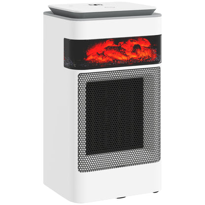 1500W Fan Electric Heater with 3 Modes, Adjustable Thermostat, White