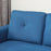 3 Seater Sofa Bed, Convertible Pull Out Sofa with Storage, Dark Blue