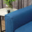 3 Seater Sofa Bed, Convertible Pull Out Sofa with Storage, Dark Blue