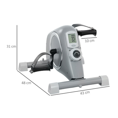 Pedal Exerciser with 8-Level Magnetic Resistance, Grey