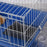 Metal 2-Tier Small Animal Cage Blue