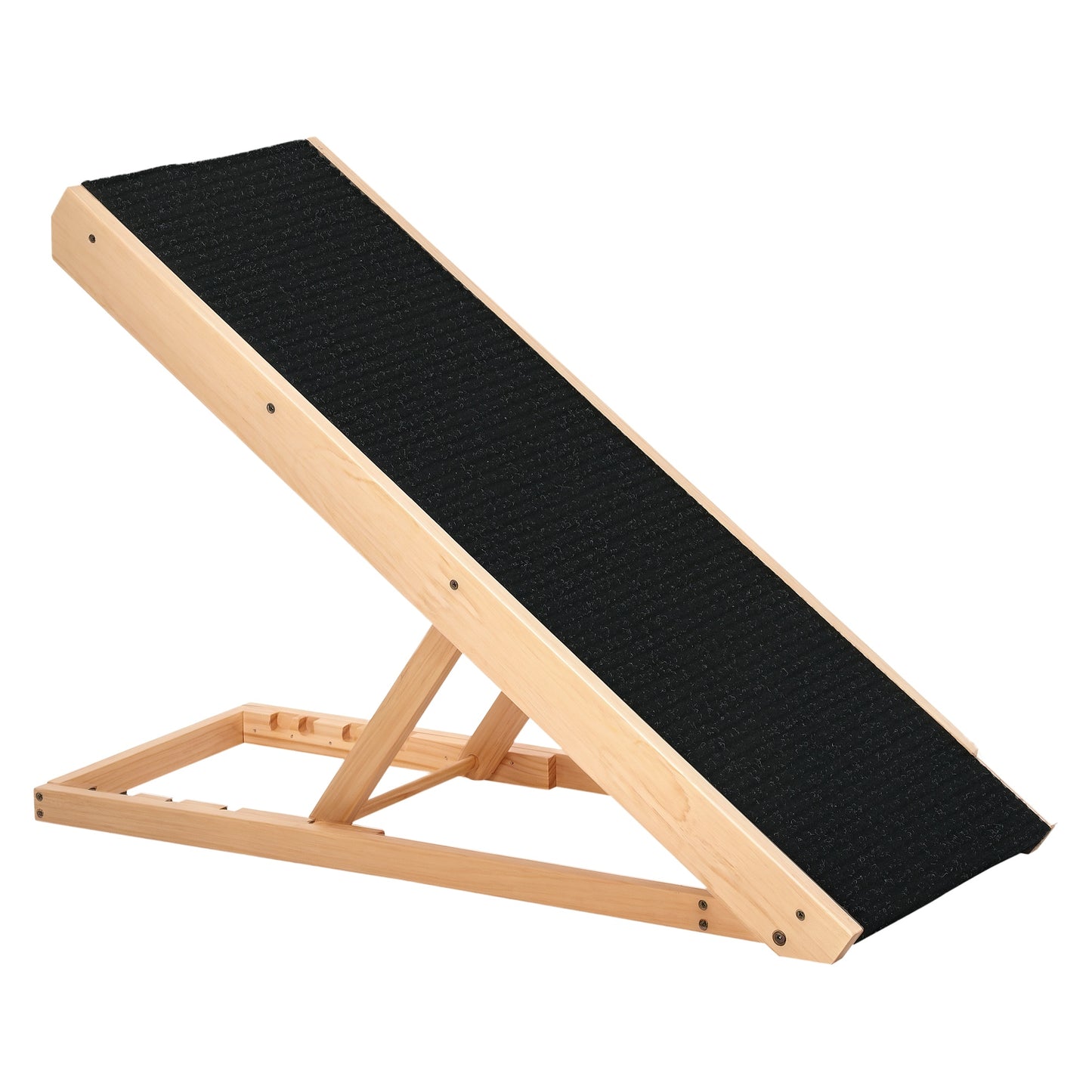 Dog Ramp, Foldable Pet Ramp with 4 Adjustable Heights for Sofa, Bed