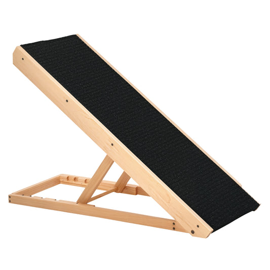 Dog Ramp, Foldable Pet Ramp with 4 Adjustable Heights for Sofa, Bed