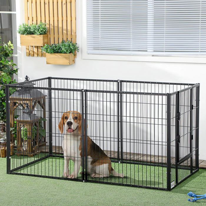 82.5 150 cm x 81 cm Heavy Duty Pet Playpen 6 Panel Exercise Pen for D QuidsIn Superstore