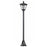 Outdoor Solar Powered Post Lamp Sensor Dimmable LED Lantern Bollard Pathway 1.6M Tall √¢¬Ä¬ì Black