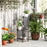 4 Tiered Plant Pot Stand, Metal Plant Shelf for Living Room