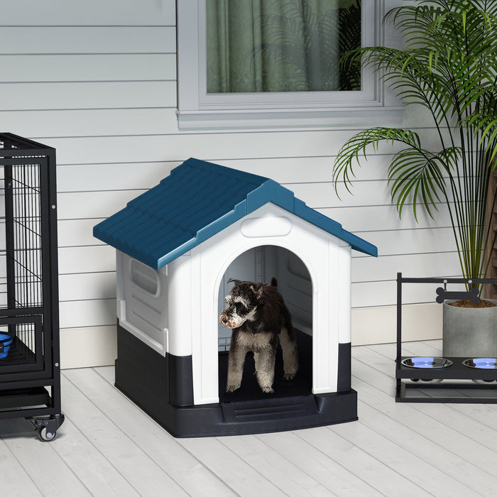 Dog Kennel for Outside, for XS and S Dogs, 80 x 69 x 76cm, Blue