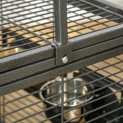 Parrot Cage, Travel Carry Pet Bird Cage Cockatiel w/ Metal Handle