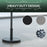 15kg Concrete Umbrella Parasol Base with Rattan Effect 46.5cm Dia Heavy Duty Parasol Stand for Outdoor Patio Umbrella