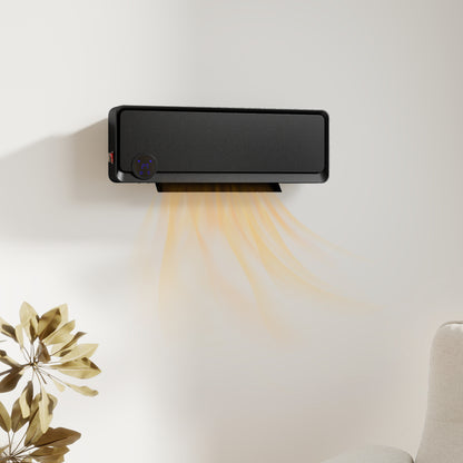 1000W/2000W Wall Downflow Heater Adjustable Temperature w/ Timer