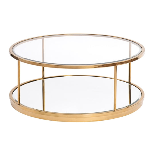Rippon Brass Circular Coffee Table