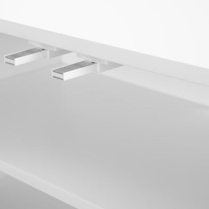 Inga White Floating Sideboard