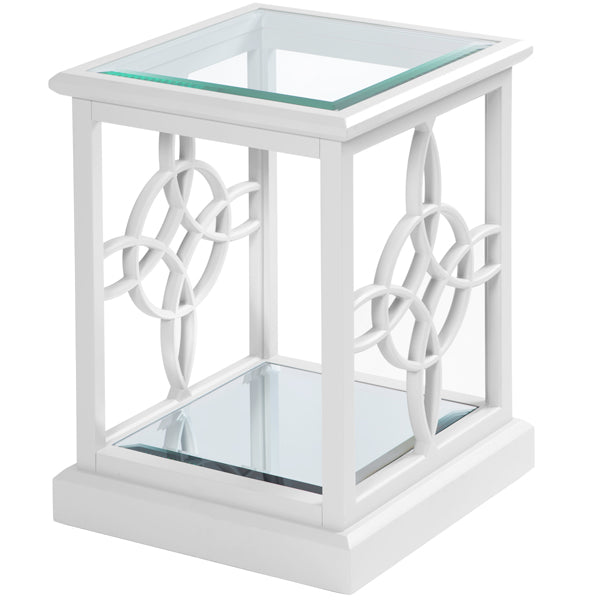 Etienne White Side Table
