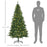 6ft Prelit Christmas Tree Artificial Tree Warm White LED Holiday Home Xmas Decoration, Green