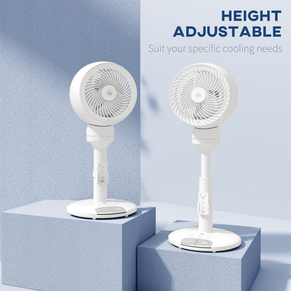 9 Inch Height Adjustable Air Circulator Fan 70° Oscillating 9 Setting