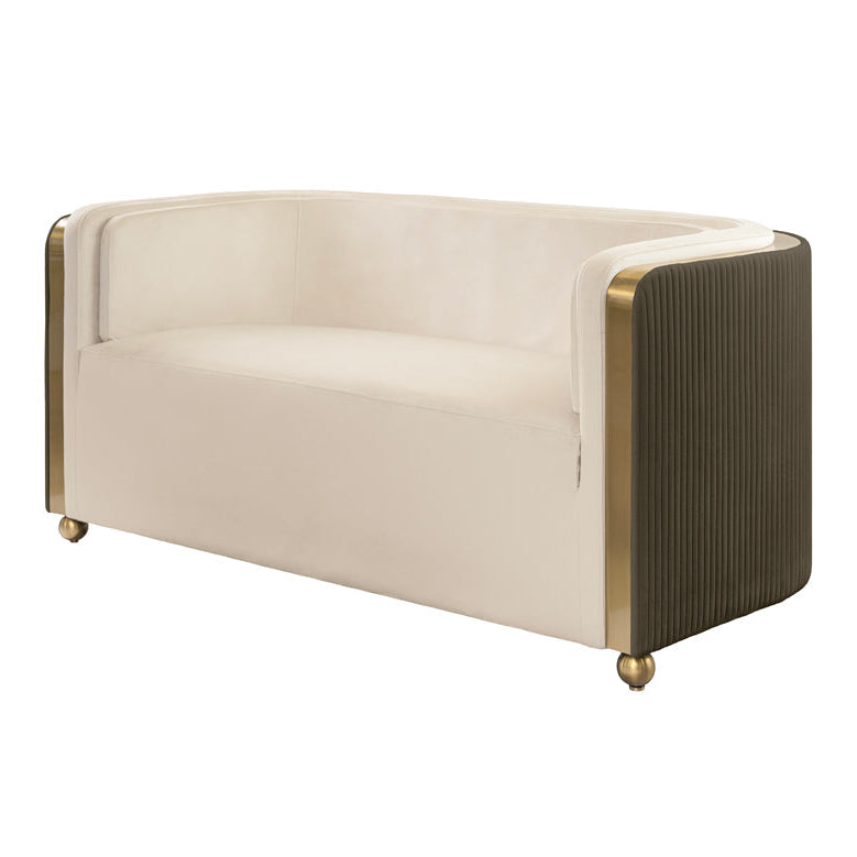 Ozman Two Seat Sofa – Chalk/Mink