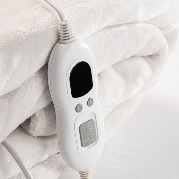 Ivory Heated Blanket
