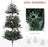 6ft Artificial Prelit Christmas Tree w/ LED Lights, Purple Ornaments