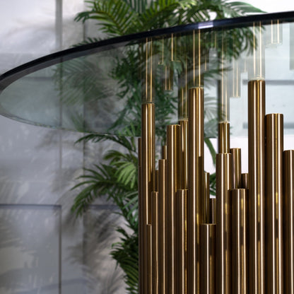 Rubell Brass Dining Table